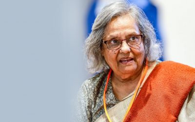 Ela Gandhi, die Enkelin von Mahatma Gandhi, unterstützt gemeinsam mit den McCartneys den Plant Based Treaty während seiner offiziellen Vorstellung auf der COP26.