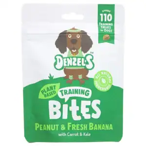 Bocados de entrenamiento de Denzel: cacahuete y plátano