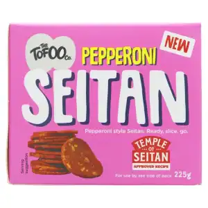 Tronco de pepperoni y seitán de Tofoo Co