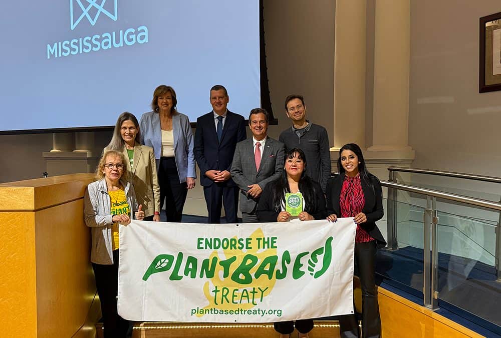 Mississauga becomes the 50th city to endorse the call for a global Plant Based Treaty